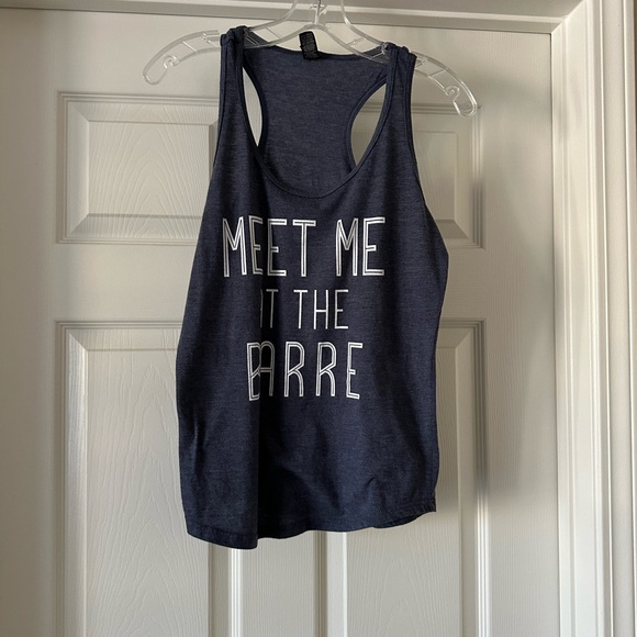 Navy Blue Tank Top - Meet Me at the Barre - Picture 2 of 2